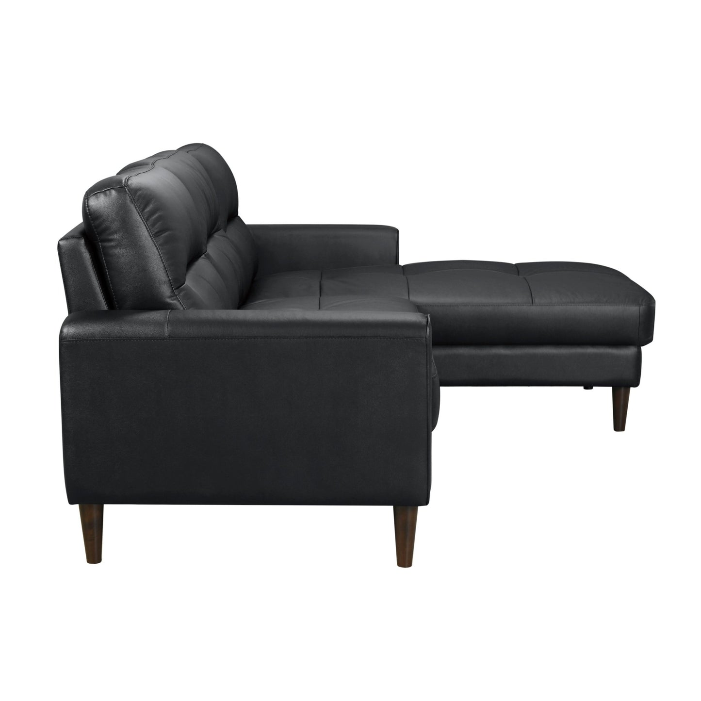 Lewes Collection - 2PC Leather Sectional w Right Chaise - LDH Furniture