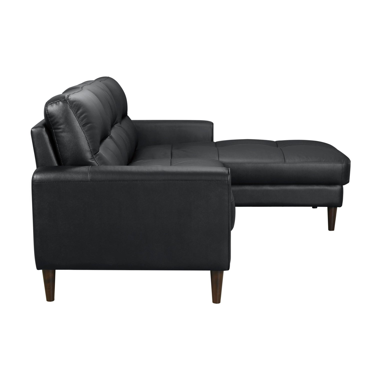 Lewes Collection - 2PC Leather Sectional w Right Chaise - LDH Furniture